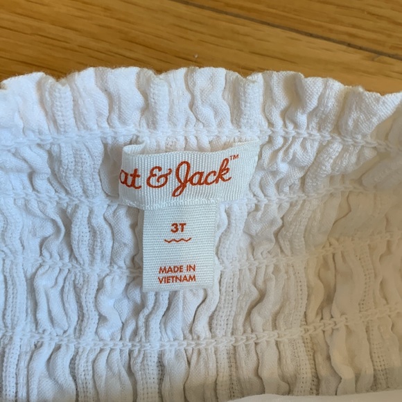 Girls, white, high-low dress. Size 3T - Picture 5 of 6